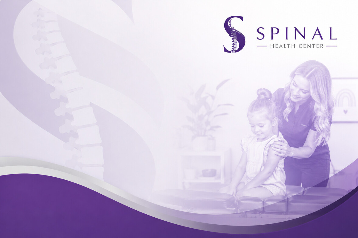 Pediatric chiropractic care with Spinal Health Center Logo