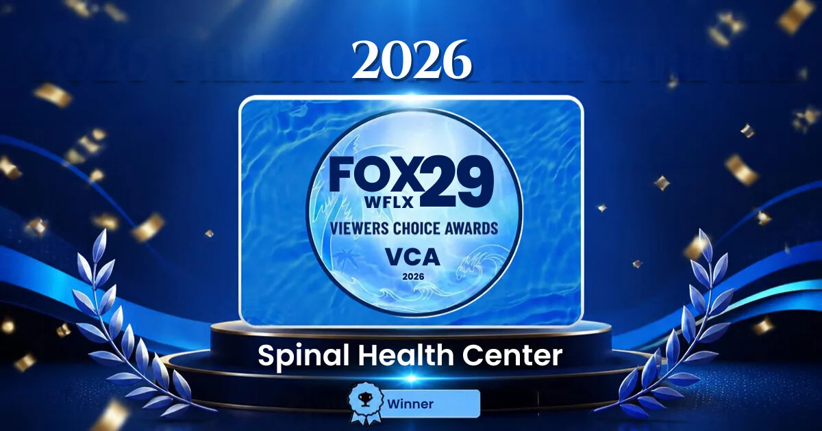 2026 FOX 29 Viewers' Choice Awards graphic naming Spinal Health Center